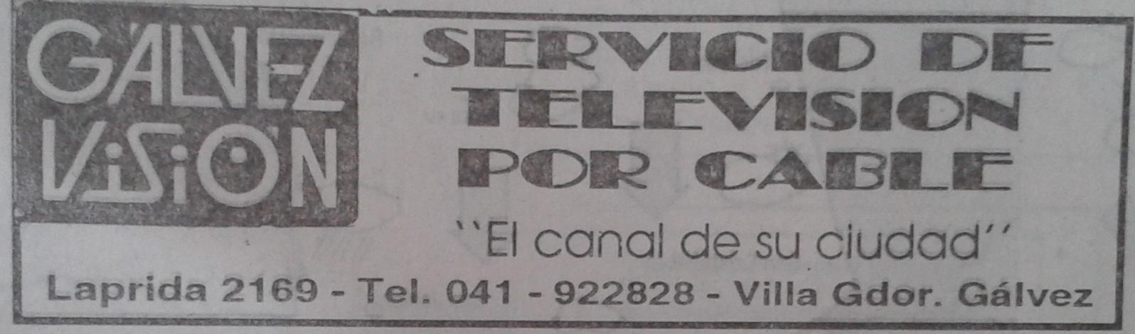 publicidad grafica de galvez vision diciembre de 1994