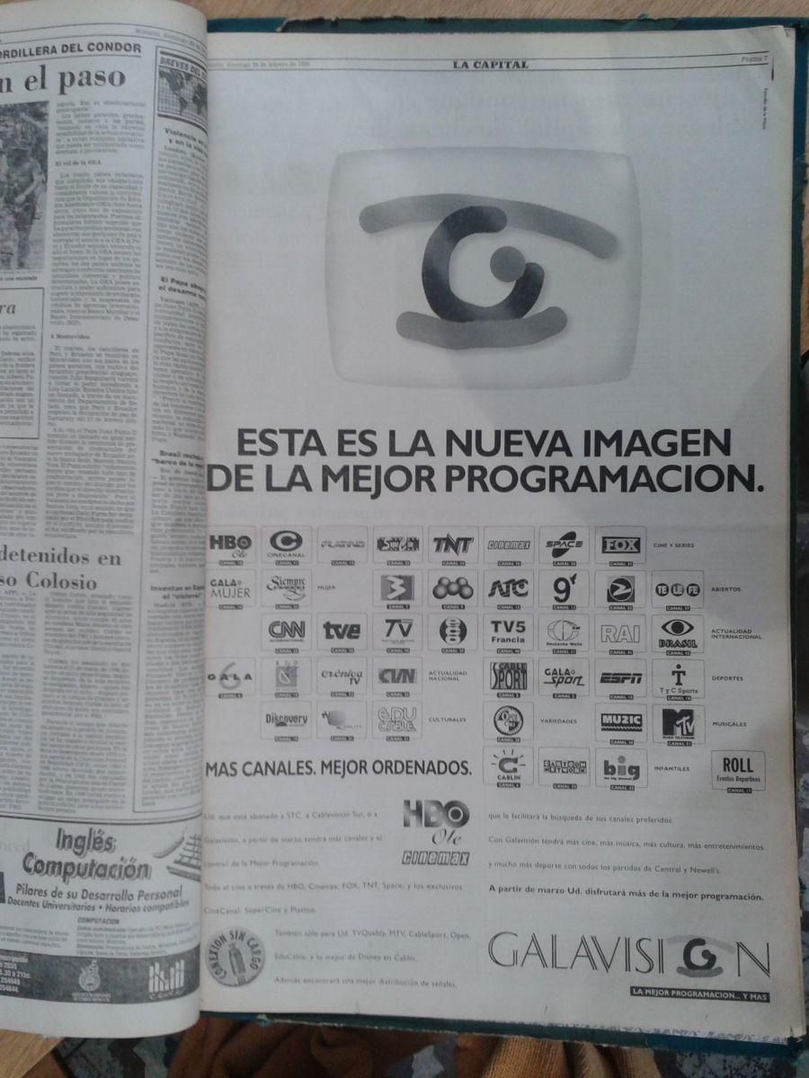 publicidad grafica de galavision del 27 de febrero de 1995(parte 2 de 5)