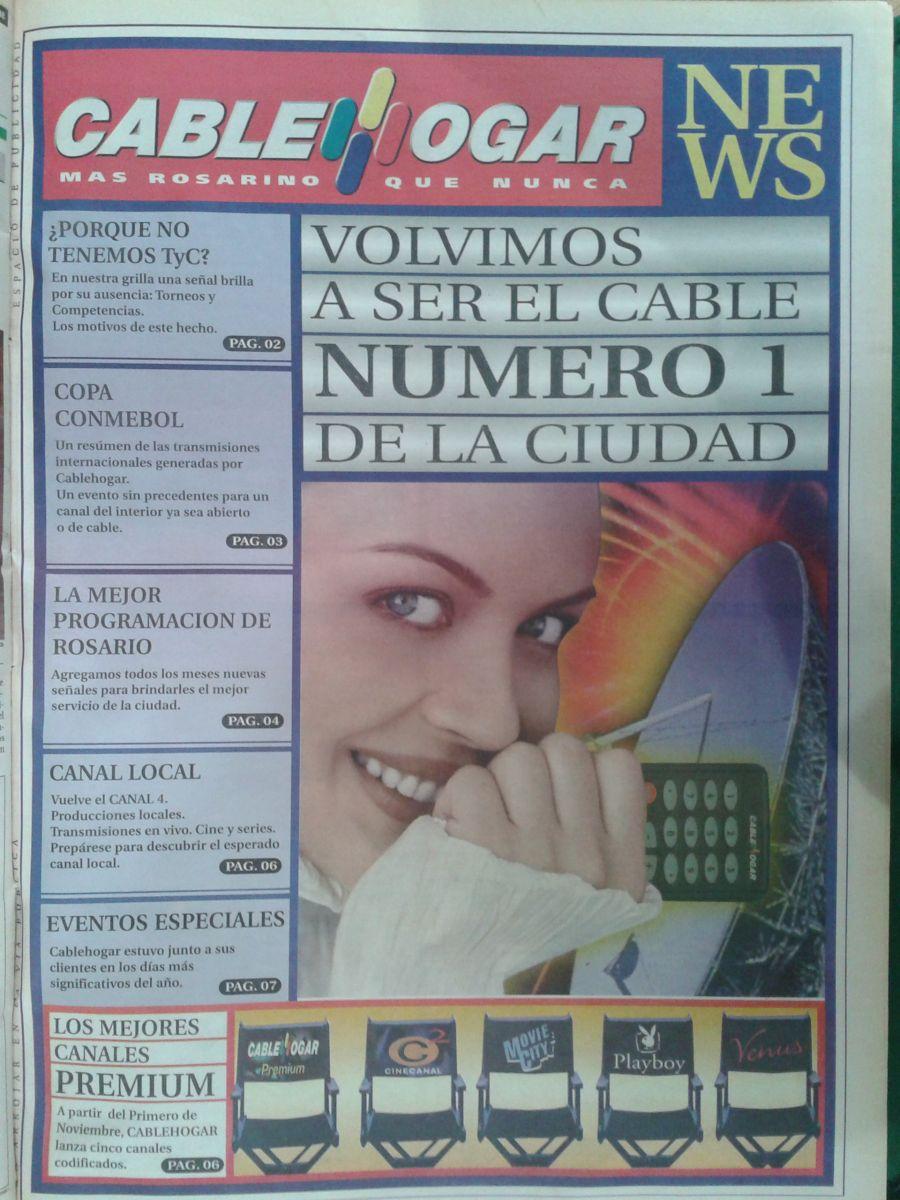 suplemento especial de cablehogar del 1 de noviembre de 1998 del diario el ciudadano(parte 1 de 6)