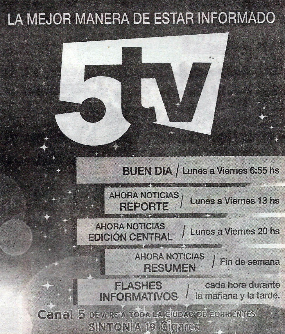 Publi en Diario. Canal CincoTv