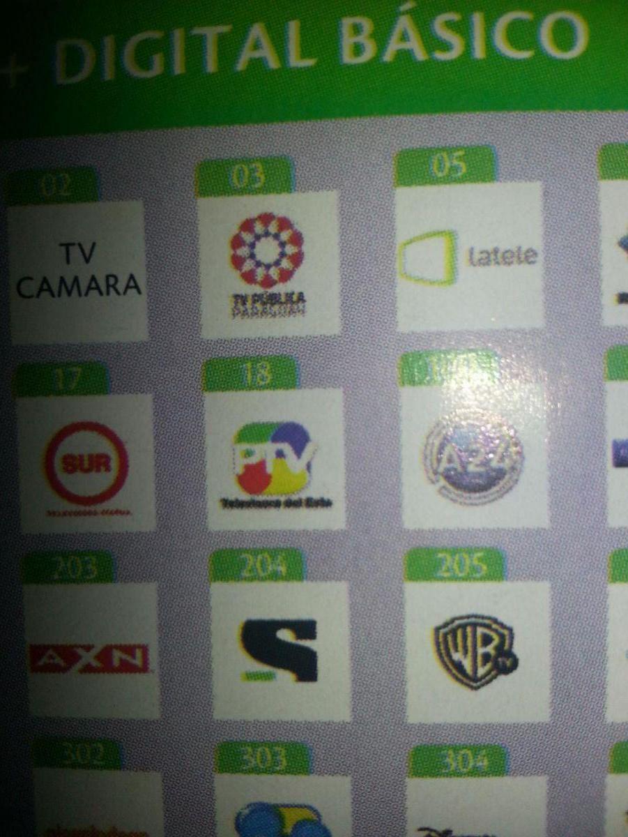 Presencia del logo de PTV (Versión mía) en la Guía de Señales de TigoStar