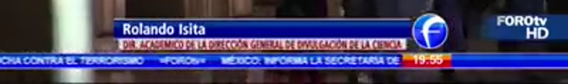 Placa y cintillo informativo de ForoTV HD (2015 -)