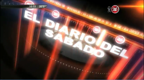 Intro de El Diario del Sabado - Canal 26 (1)