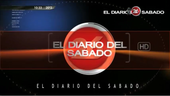 Intro de El Diario del Sabado - Canal 26 (2)