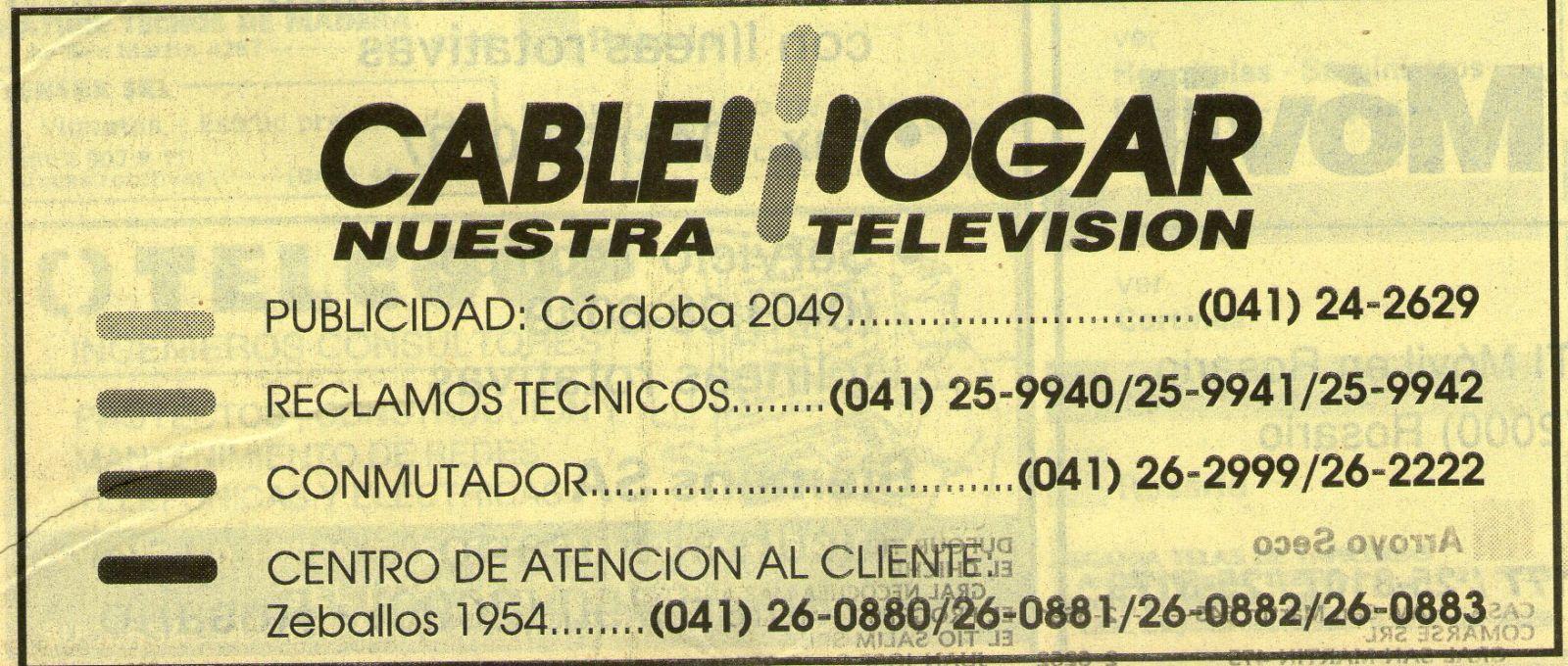Cablehogar Rosario 1996