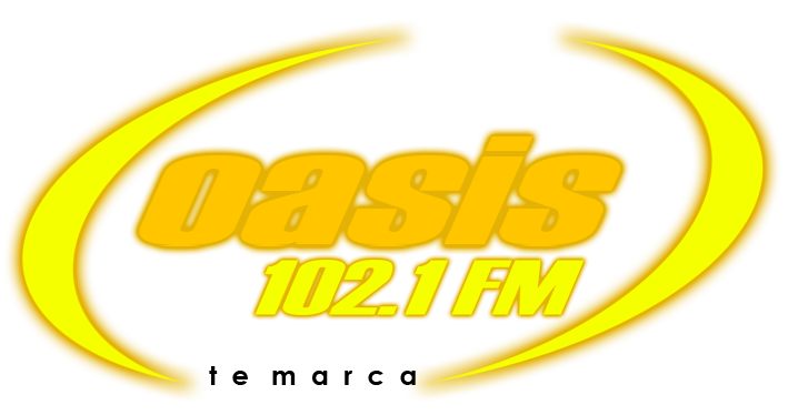 Recreación logo Radio Oasis 102.1 - 1999