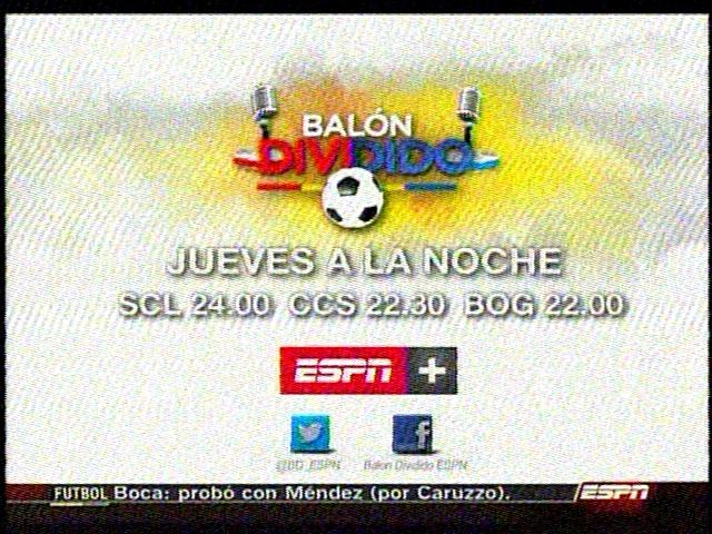 Captura ESPN+ en Inter Venezuela (21/11/2013)