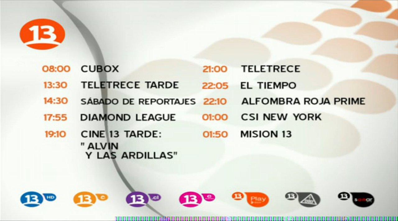 Captura Canal 13 HD Chile (08/06/2013 - 03:49 CHI)