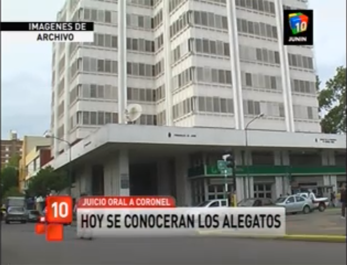 Logo en pantalla y Logo del noticiero de Canal 10 Junín - 2015