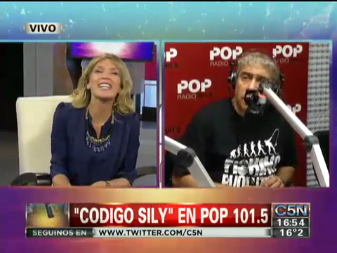 Logo en pantalla mundialista de C5N - 2014
