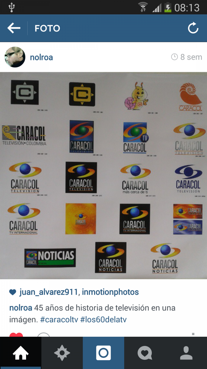 Caracol Televisión: 45 años de historia en logos