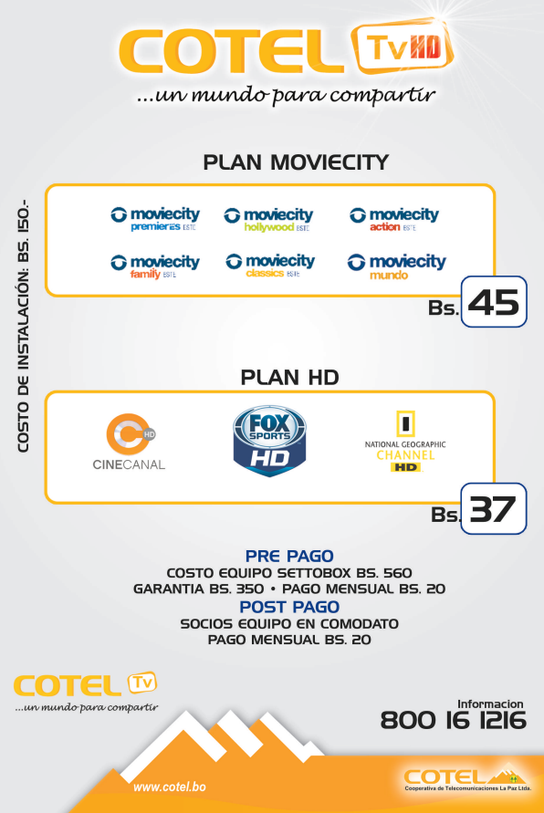 Hasta que Cotel TV (Bolivia) se digitalizó