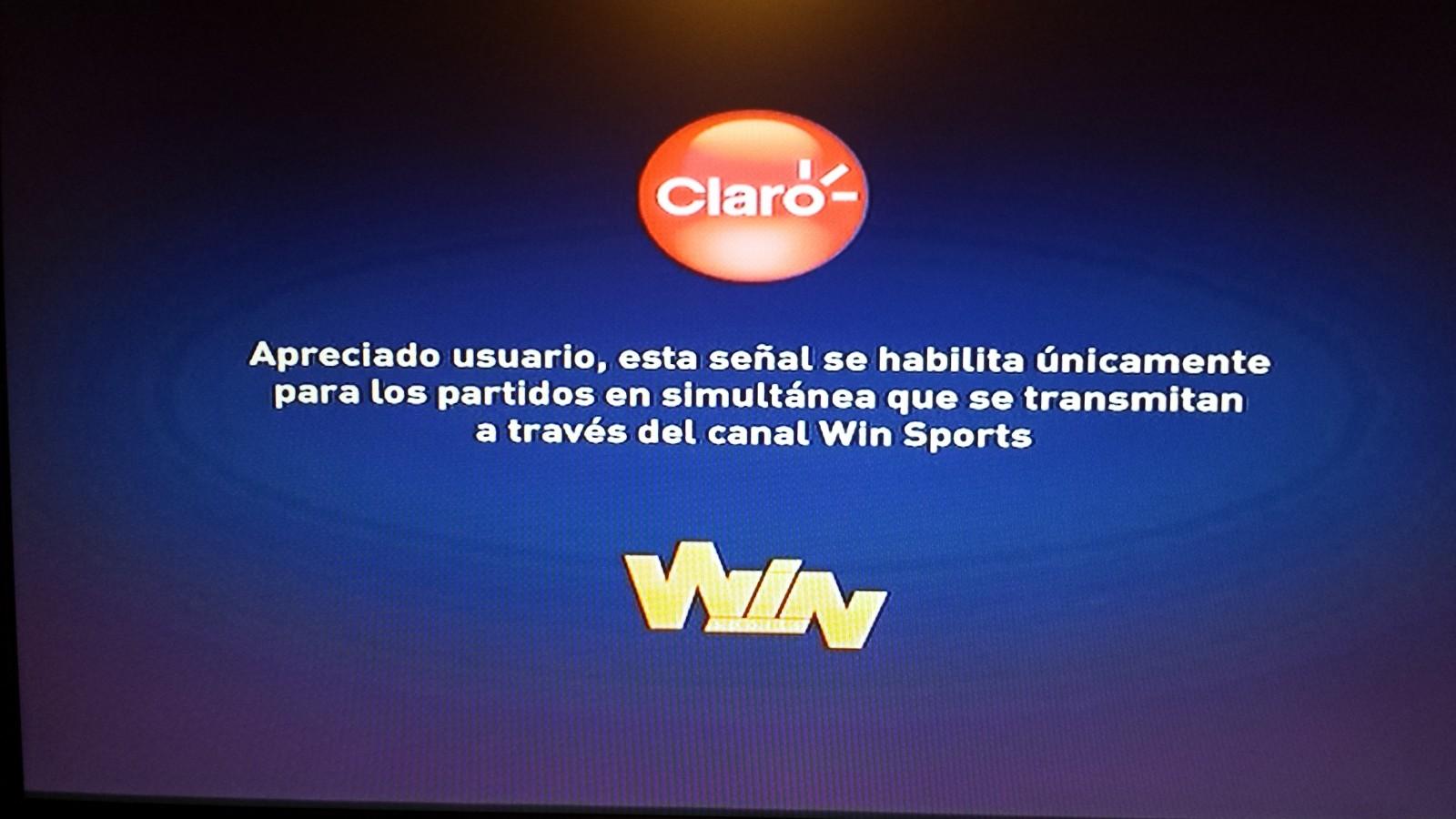 Placa canal de eventos Claro