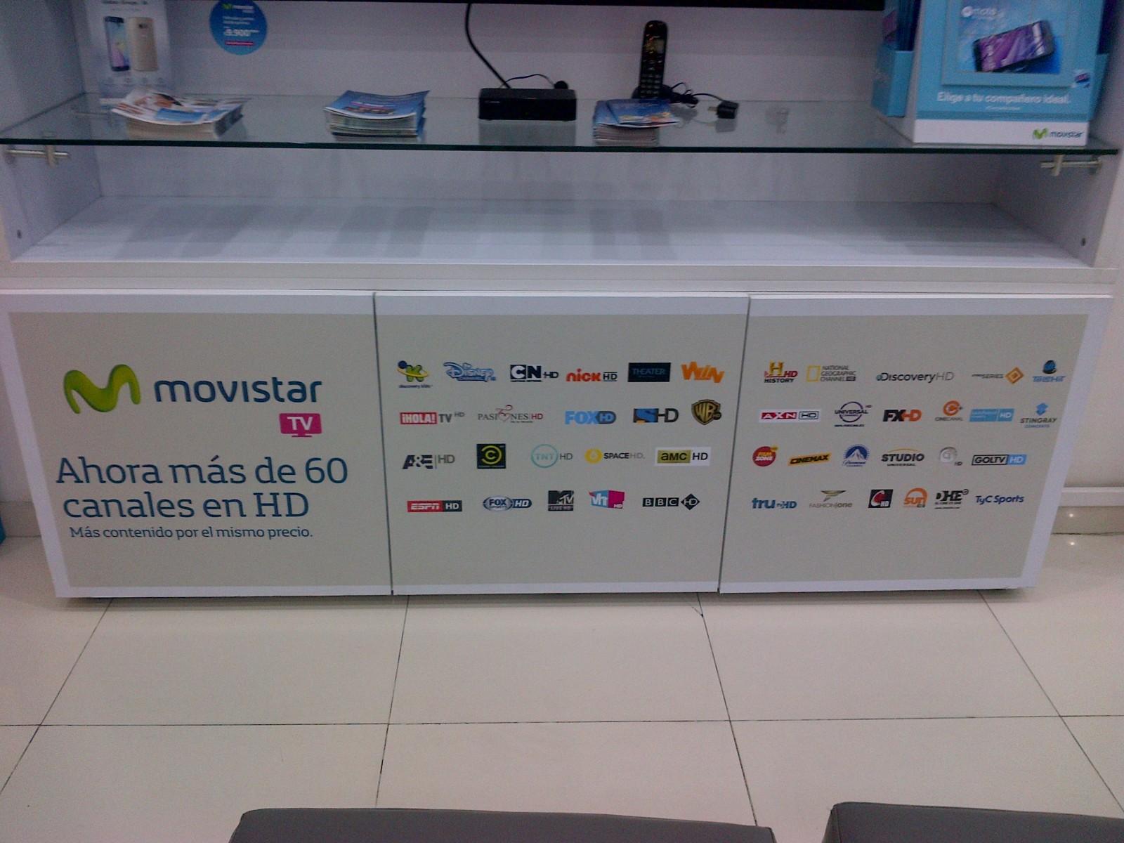 Stand de canales HD - Movistar TV Colombia (2015)