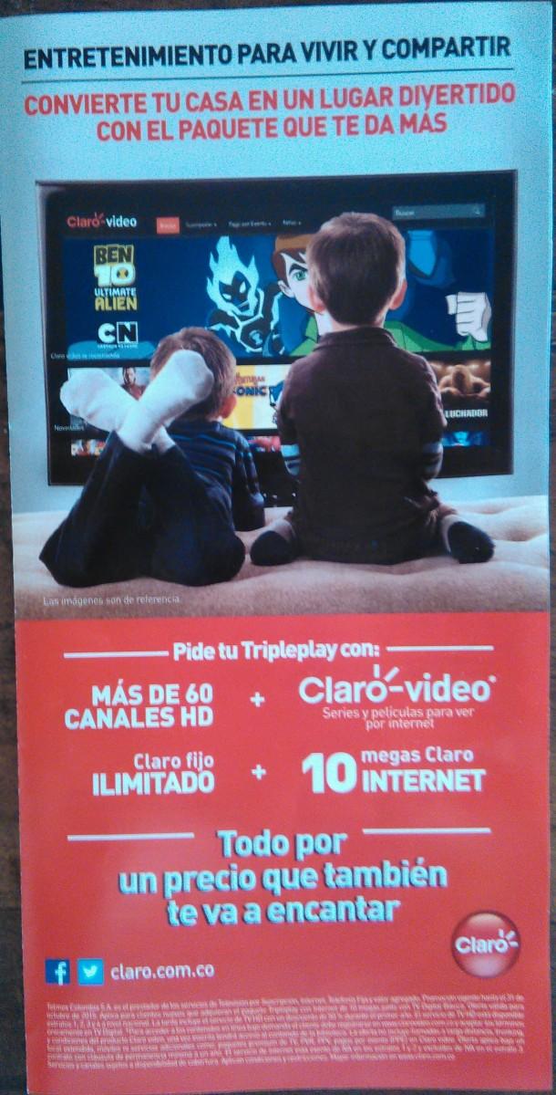 Folleto Claro TV Colombia - Octubre 2015