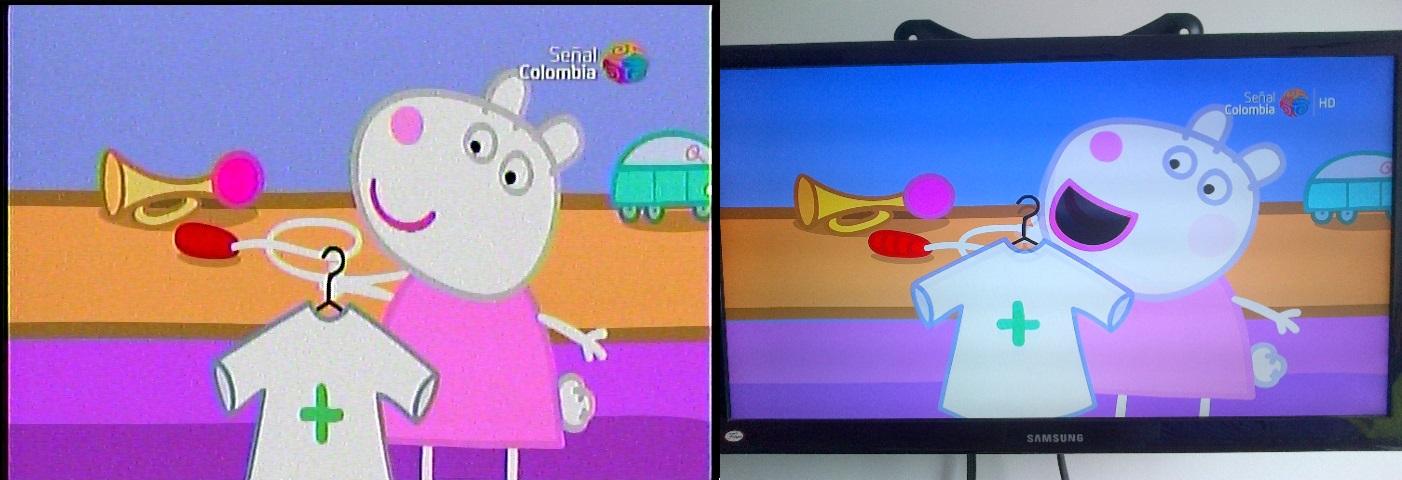 Comparativa Señal Colombia SD - HD TDT (8/7/2015)