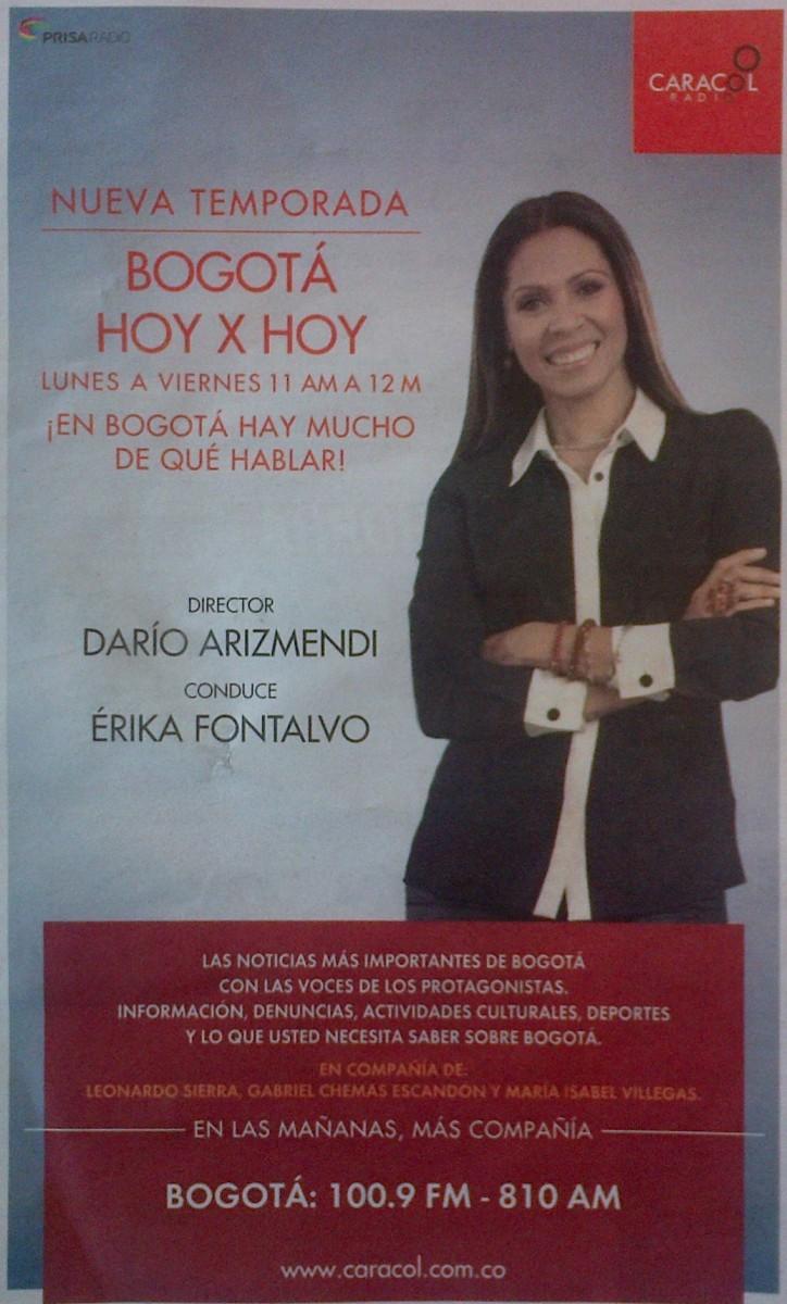 Anuncio Caracol Radio Colombia (3/2015)