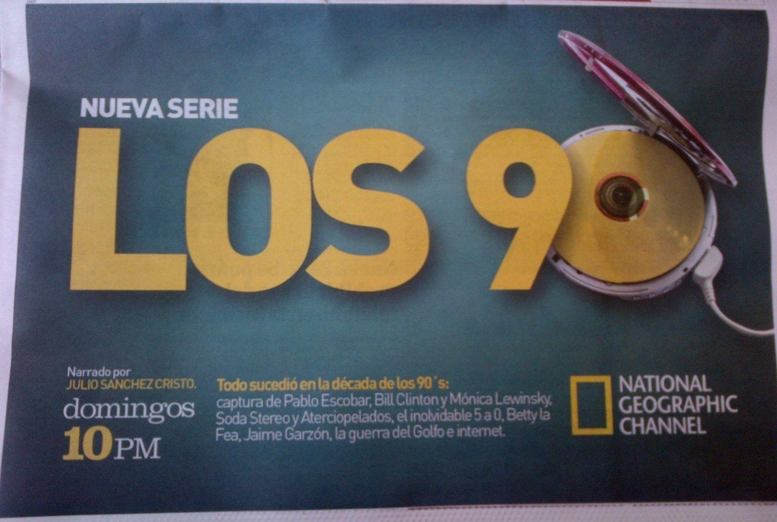 Promo "Los 90" por Nat Geo Colombia
