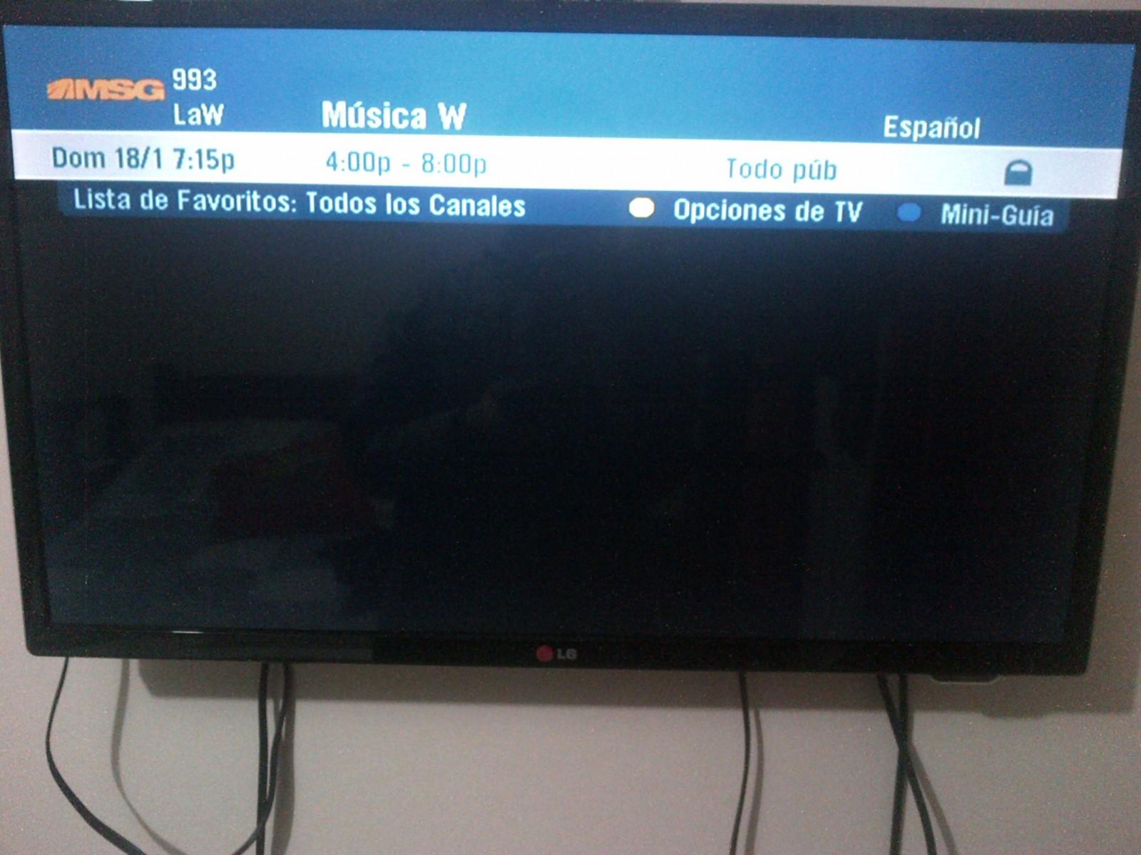 (CAPTURA) La W Radio en DirecTV Colombia (18 de Enero de 2014)