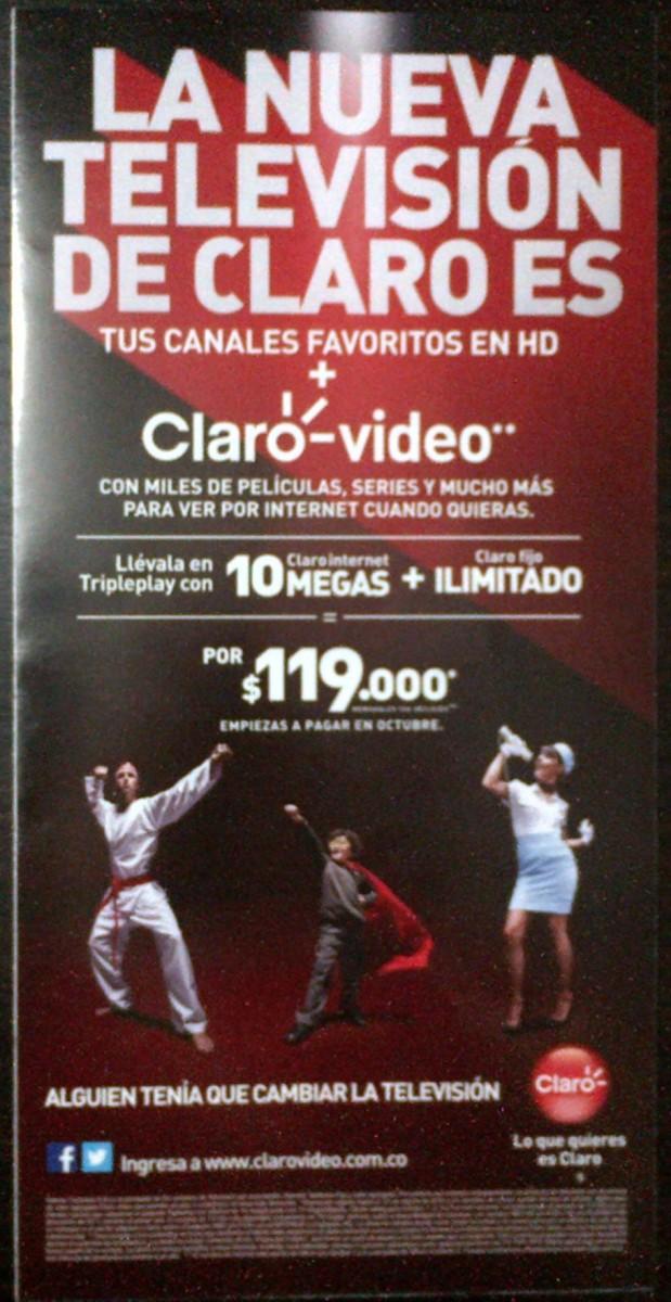 Folleto Claro TV Colombia - Agosto 2015
