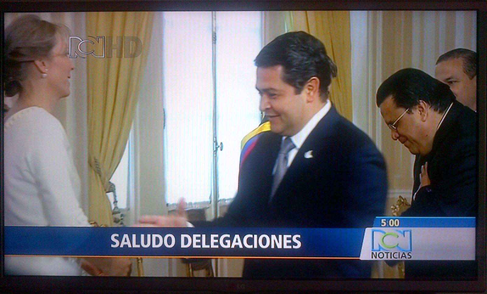 Así se vió el canal RCN HD durante la posesión del presidente