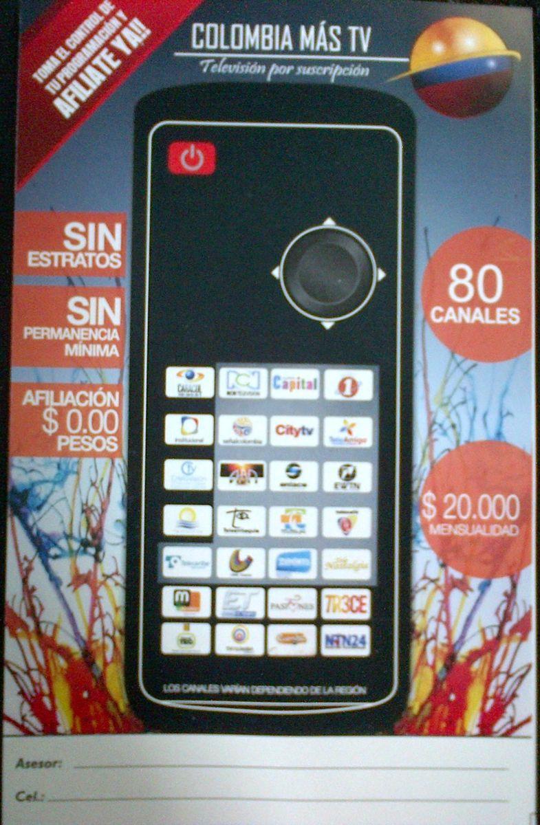Afiche "Colombia Mas TV" - 2014