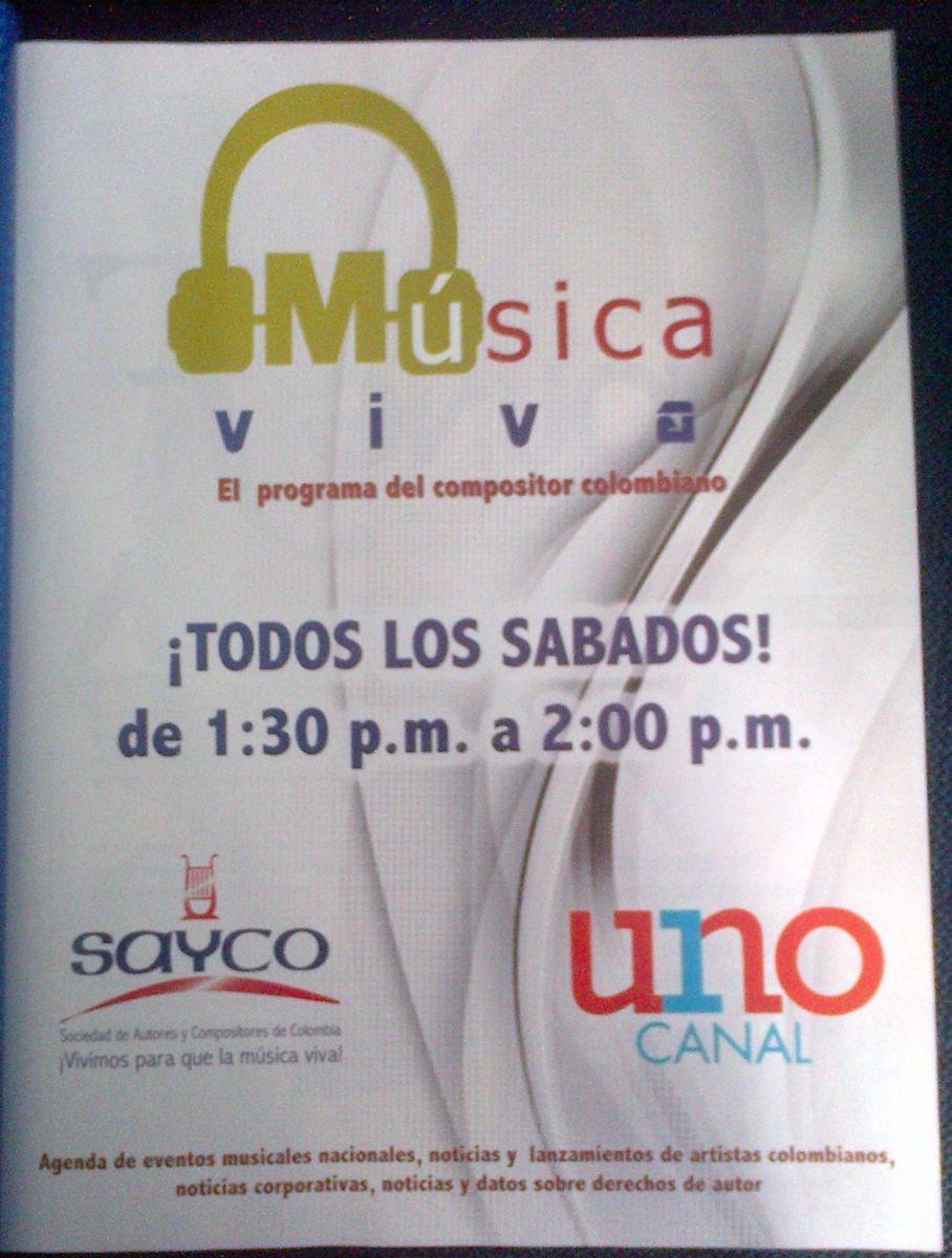 Anuncio "Música viva" por Canal Uno (2014)