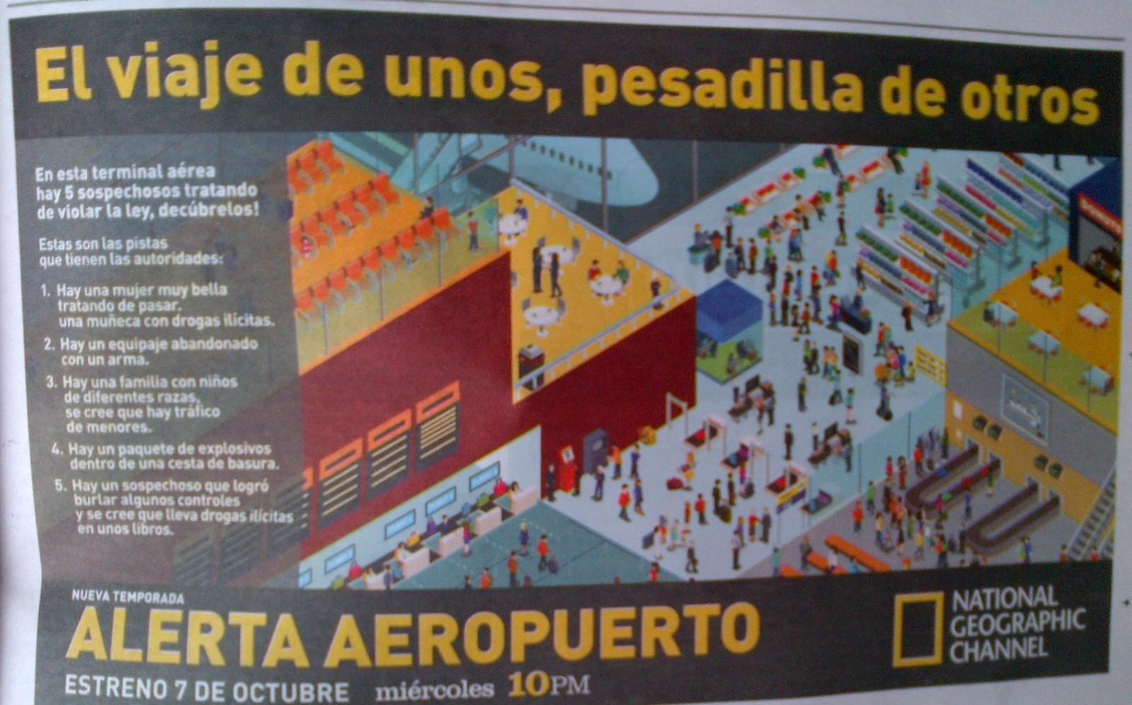 Anuncio "Alerta Aeropuerto - Nueva Temporada" - National Geographic Channel Colombia (Octubre 2015)