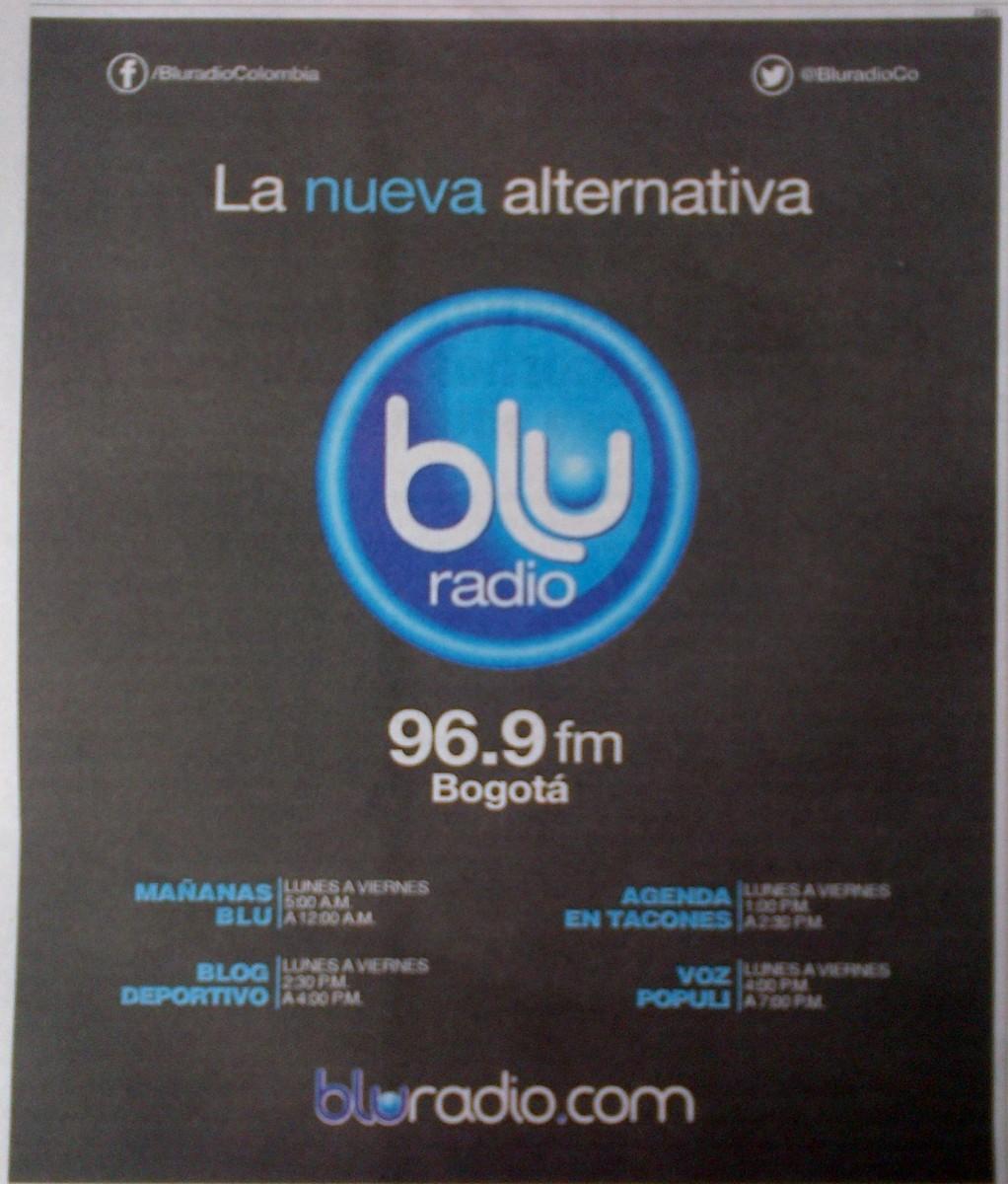 Anuncio Blu Radio Colombia (Febrero 2015)