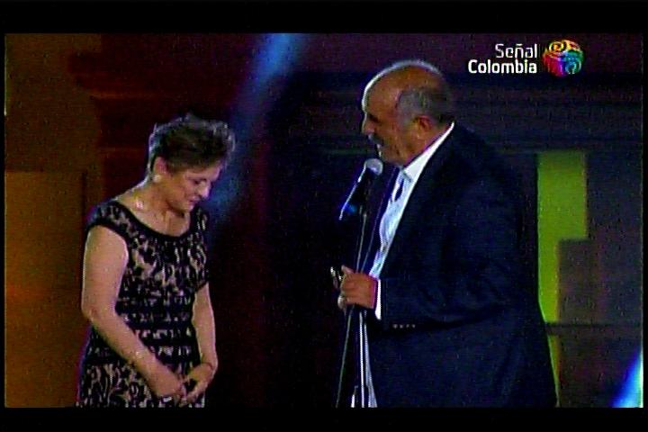 Captura Señal Colombia durante la emisión de la entrega de Premios India Catalina - 15/3/2014