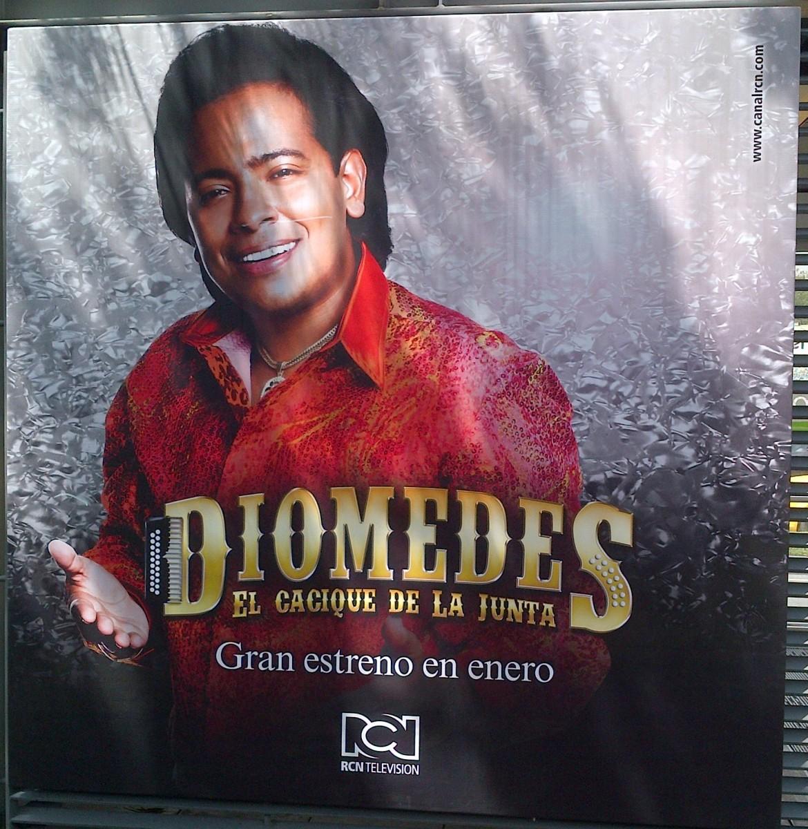 Valla "Diomedes el cacique de la junta por RCN" - 2015