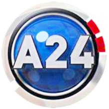 Logo a24 versión original.