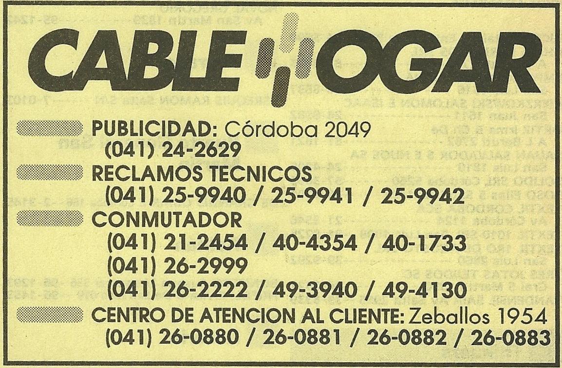 Cablehogar Rosario 1995