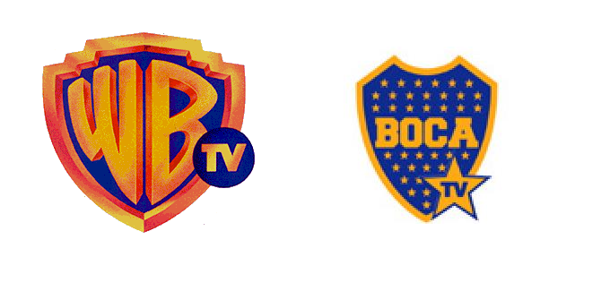 Parecidos entre logos de canales:boca tv y warner channel