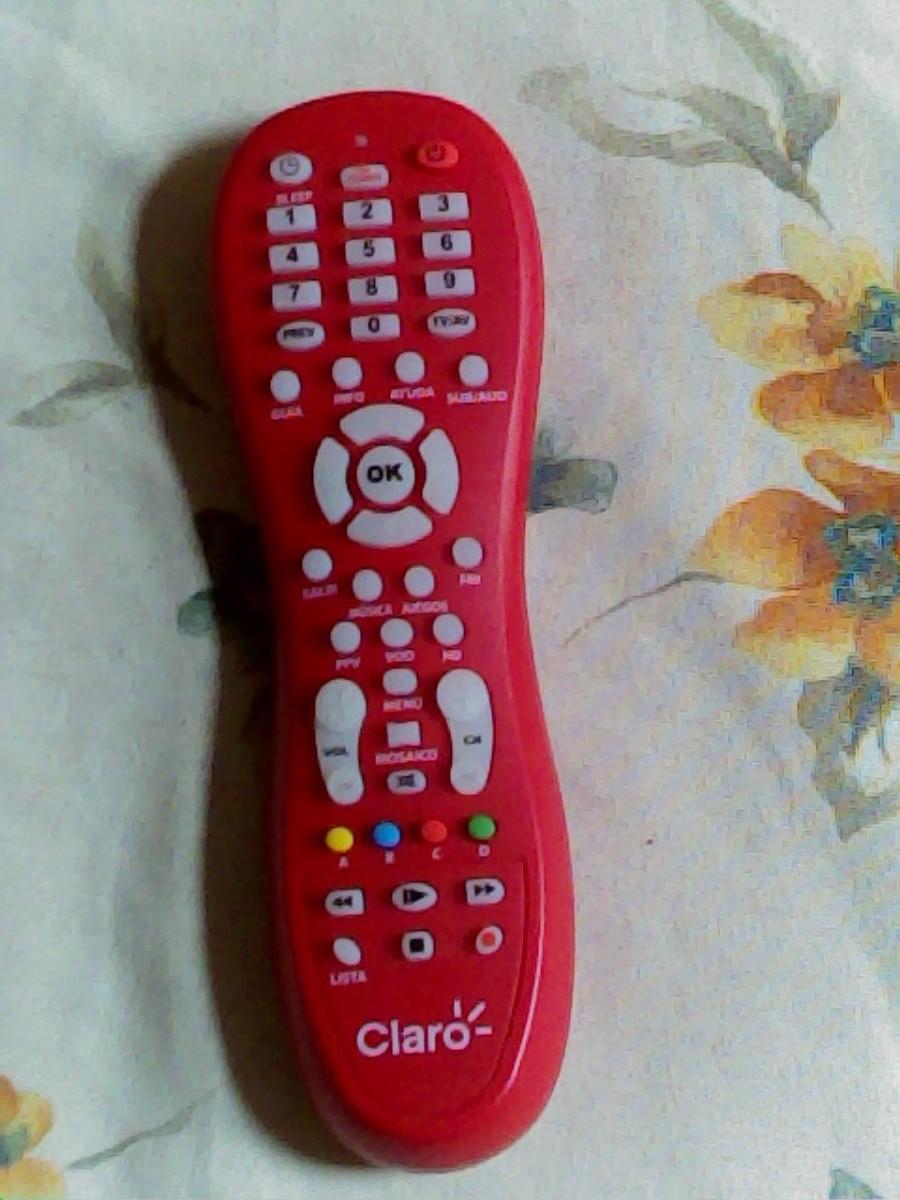 control remoto rojo de claro TV Colombia