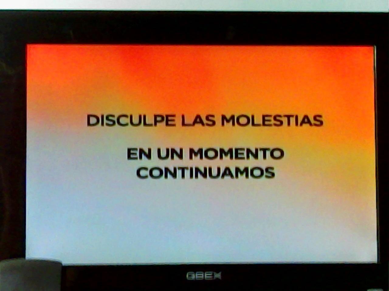 mensaje problemas tecnicos MVS TV(2014-actualidad)