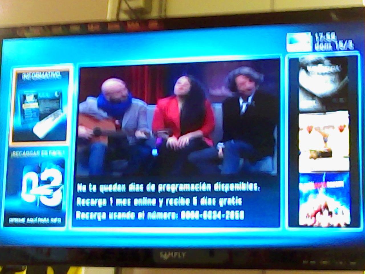 captura canal informatvo direcTV Prepago (canal 100) 15-03-2015
