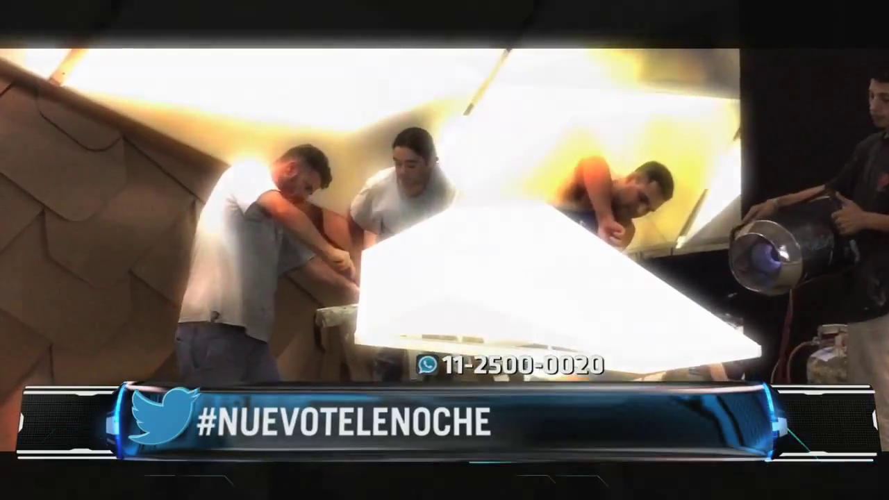 #ElNuevoTelenoche (uno de los paneles tipo "escamas" que usará el nuevo decorado