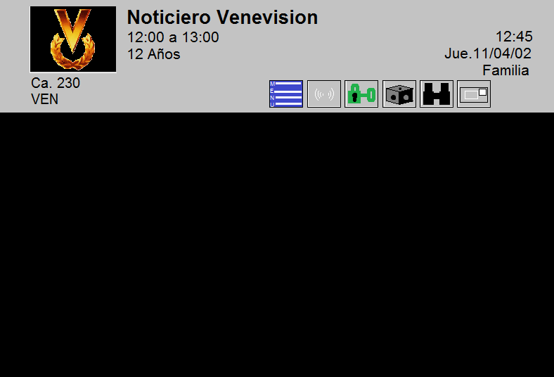 Reproduccion Captura de Banner de Canales DirecTV Decodificador GLA1