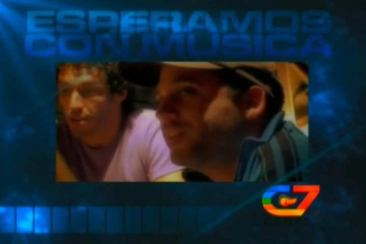 Placa "Esperamos con Música" - Canal 7 de Santiago del Estero