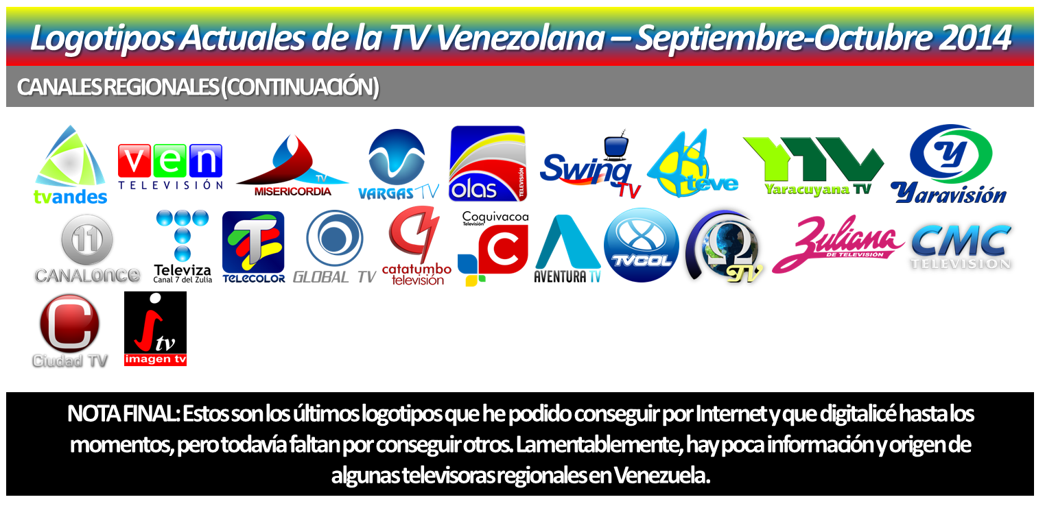 Logotipos de la Television Venezolana - Actualización Septiembre-Octubre 2014 - Parte 2