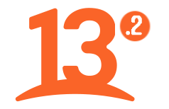 Logo recreación Canal 13.2 (Septiembre 2018)