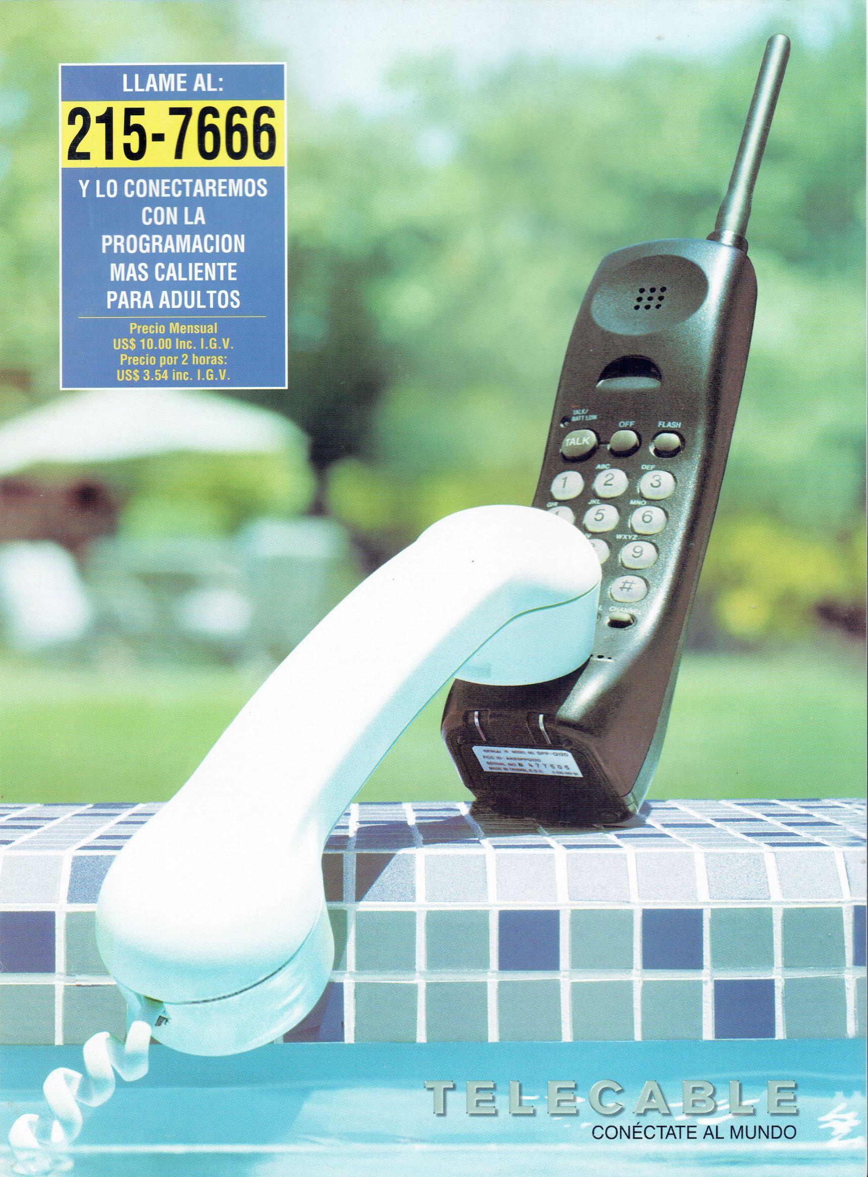 Publicidad de Programación para Adultos de Telecable (Lima, Perú) - Noviembre 1999