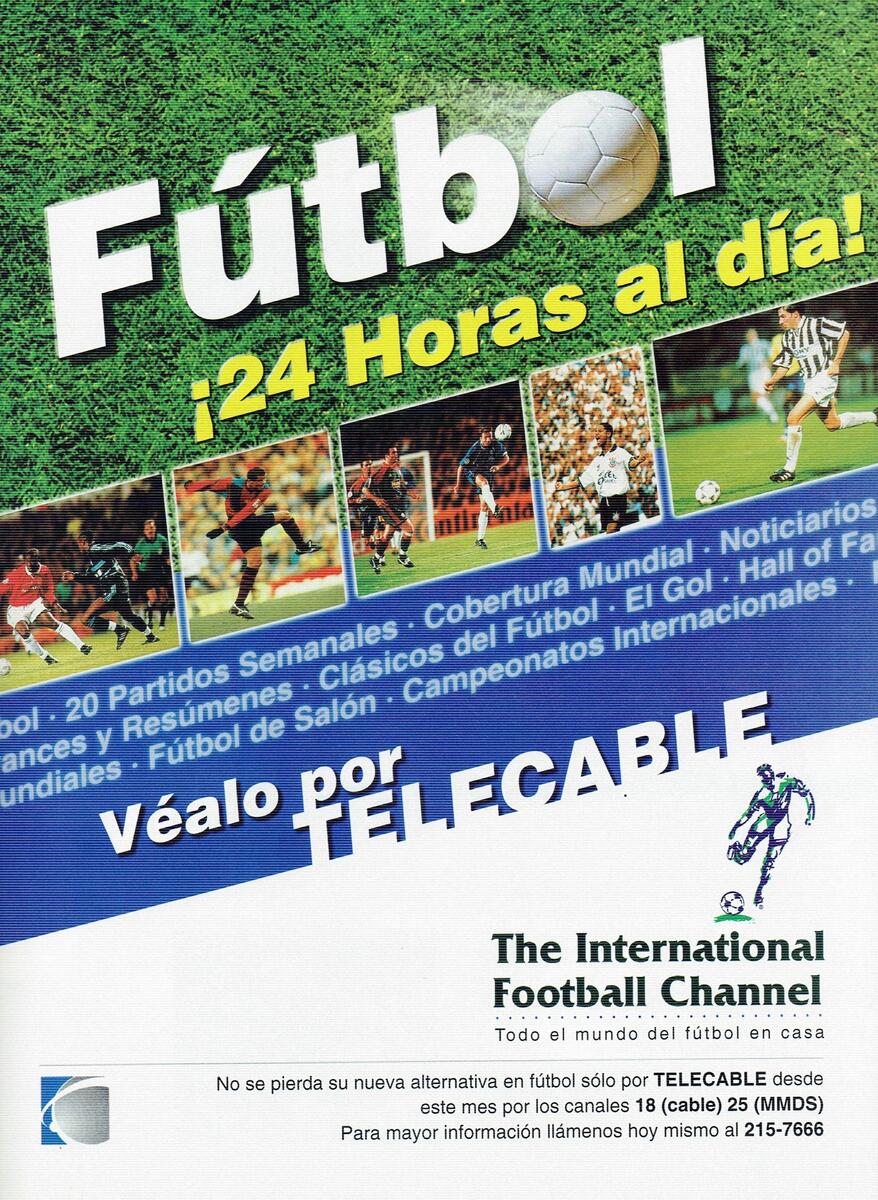 Promo: The International Football Channel en Telecable (Lima, Perú / Abril 2000)