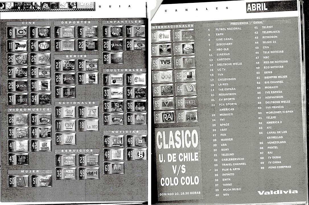 VTR Valdivia - Abril 1997