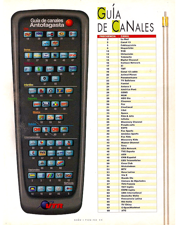 VTR Antofagasta - inicios 2000