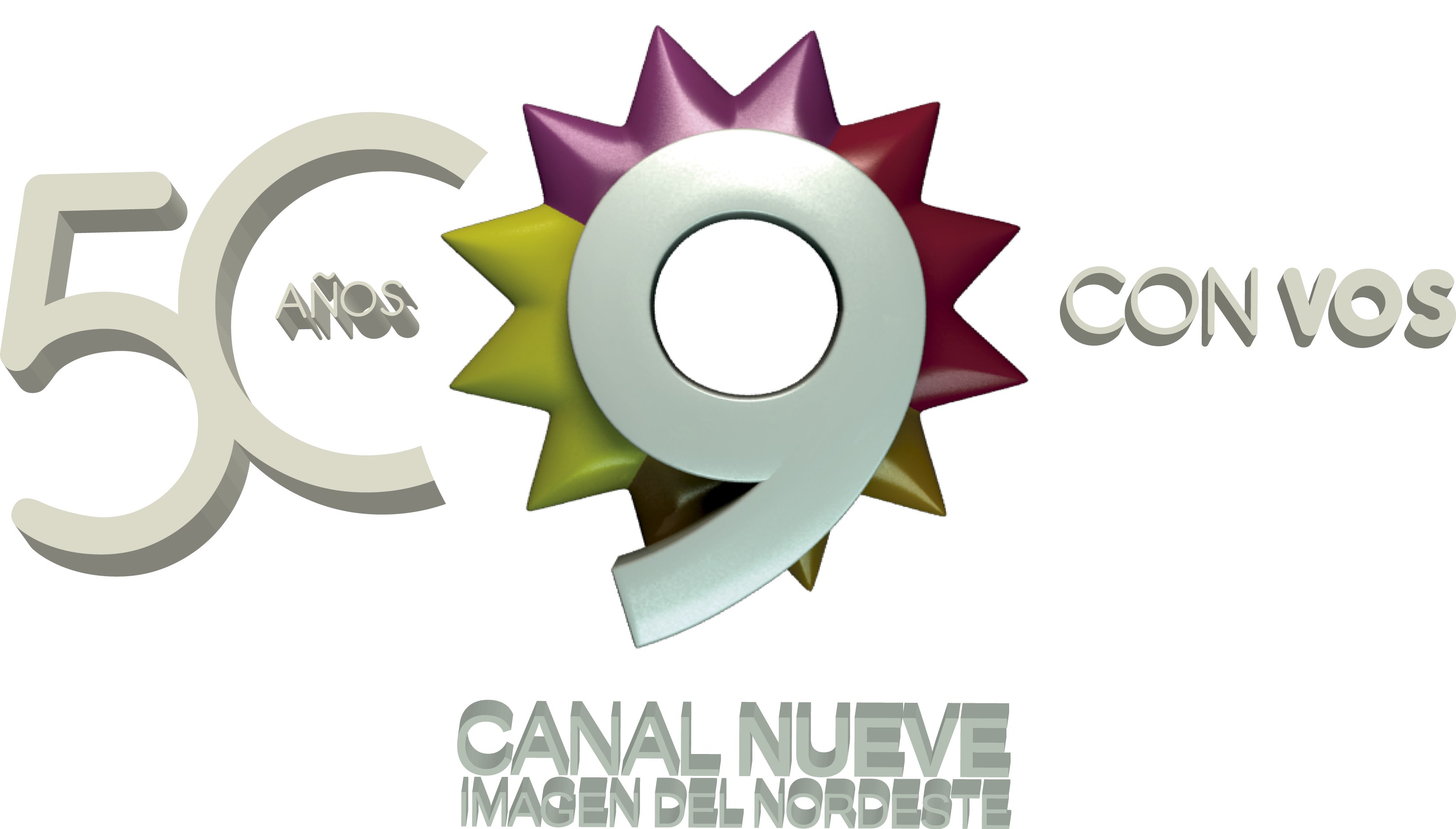 LOGO OFICIAL CANAL 9 50 AÑOS 2016