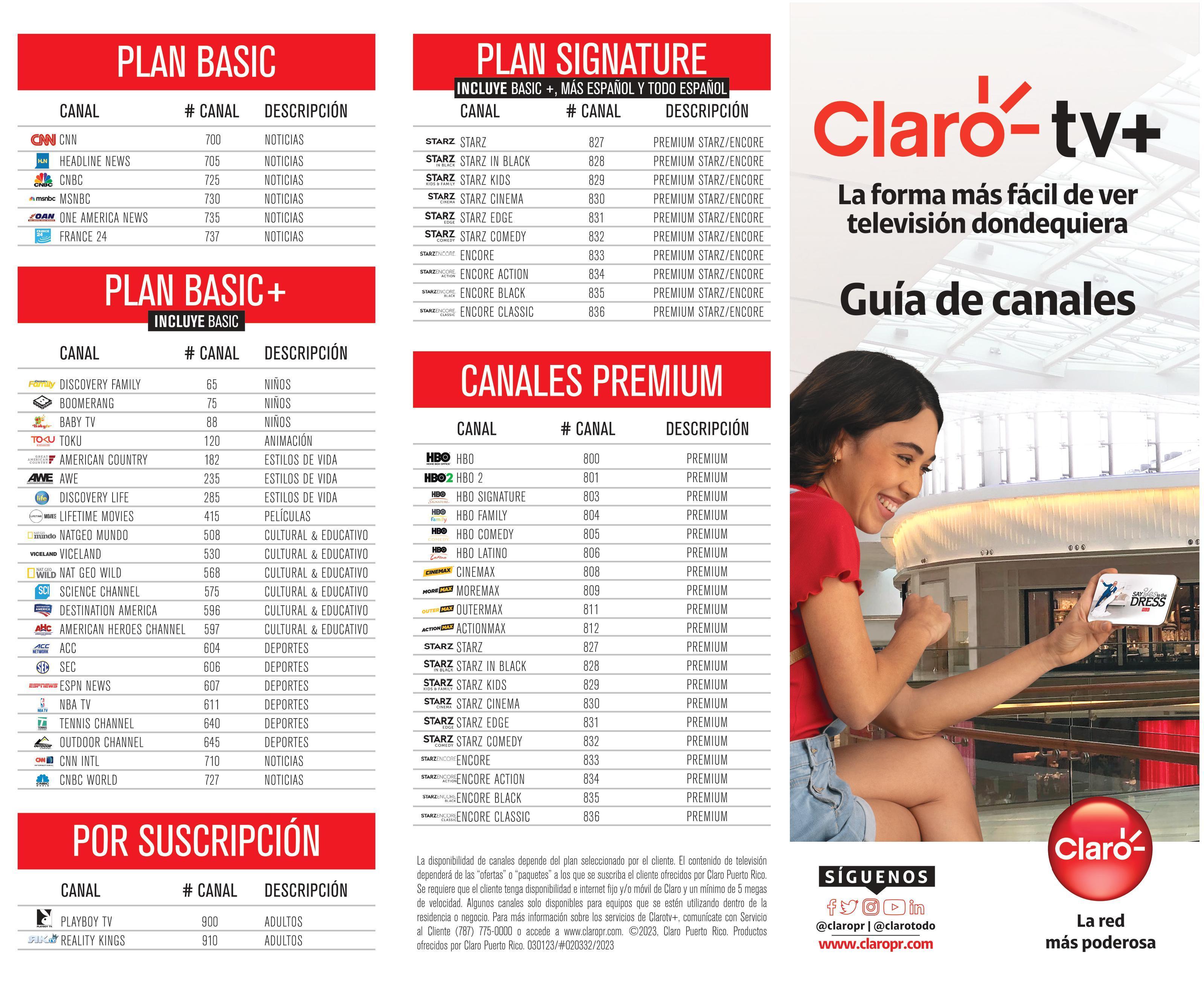 Grilla de canales de Claro tv+ PR (versión 2) - Página 2 de 2