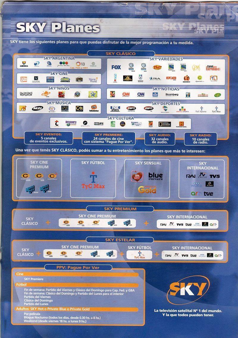 Sky Argentina - Junio 2001