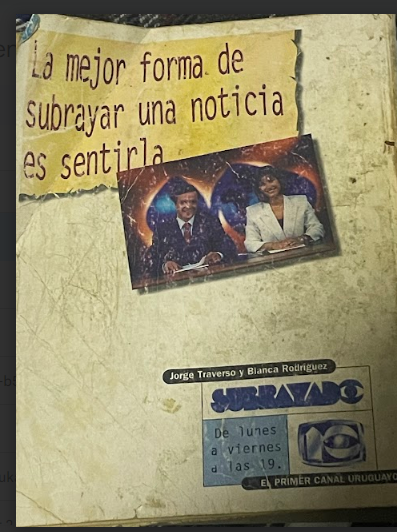 Publicidad Subrayado Canal 10 Uruguay (1997-1998)
